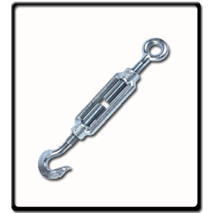 16mm Turnbuckle, EG, DIN 1480 | Hook to Eye 