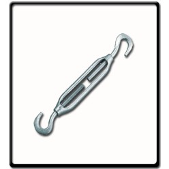 16mm Turnbuckle, EG, DIN 1480 | Hook to Hook