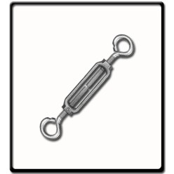 20mm Turnbuckle, EG, DIN 1480 | Eye - Eye