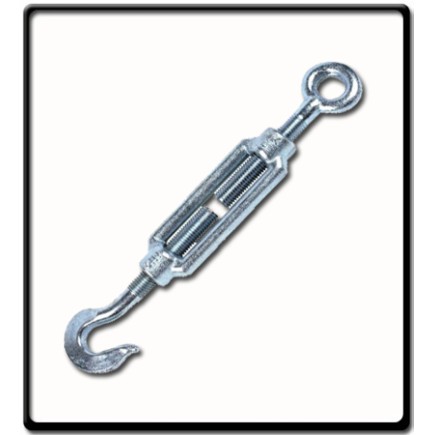 20mm Turnbuckle, EG, DIN 1480 | Hook to Eye 