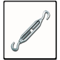 20mm Turnbuckle, EG, DIN 1480 | Hook to Hook