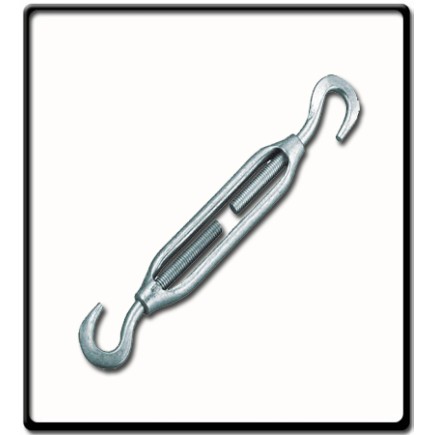 20mm Turnbuckle, EG, DIN 1480 | Hook to Hook