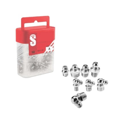 6mm x 1.0mm - Grease Nipple - Straight | Pk 2