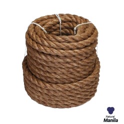 22mm - Manila Rope 3-strand - Natural Fibre | SOLD PER METER