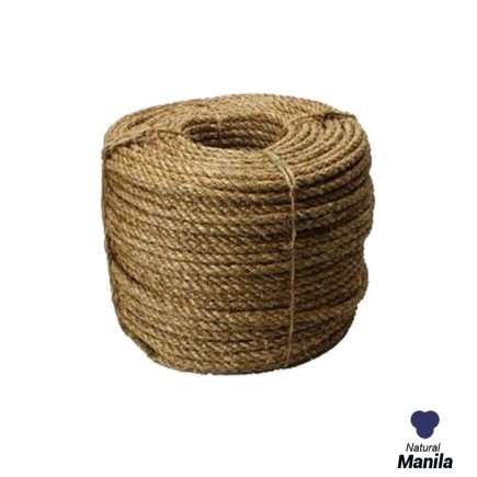 12mm - Manila Rope 3-strand - Natural Fibre | SOLD PER METER