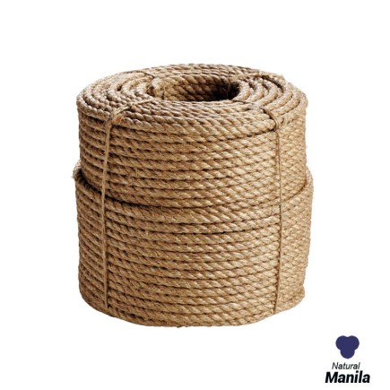 18mm - Manila Rope 3-strand - Natural Fibre | SOLD PER METER