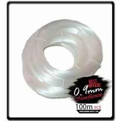 0.9mm - Snoek Monofilament Line - 36kg (100m) | Clear