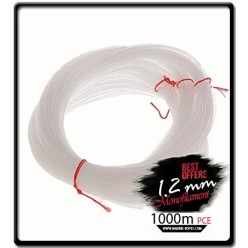 1.2mm - Longline Monofilament - 1000m Hanks | Clear