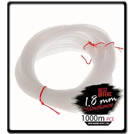 1.8mm Longline Monofilament  (1000m) | Clear