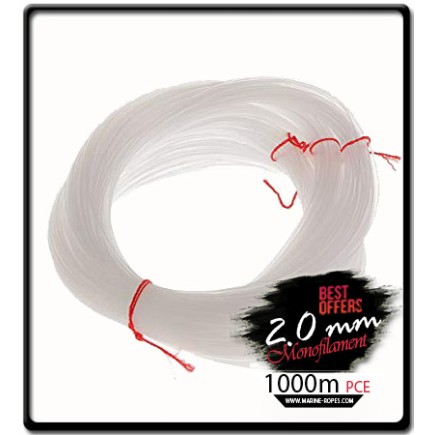 2.0mm Longline Monofilament (1000m) | Clear 