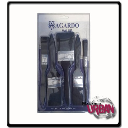5PCE - Paint Brush Set | Agardo Value 