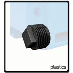 Bulk Bin drainage plug - plastic with seal | Plastics