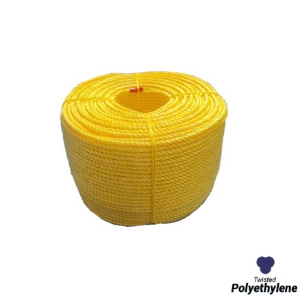 12mm - Polyethelene Rope - 3-Strand Construction - UV resistance | SOLD PER METER