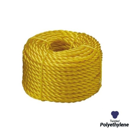 24mm - Polyethelene Rope - 3-Strand Construction - UV resistance | SOLD PER METER