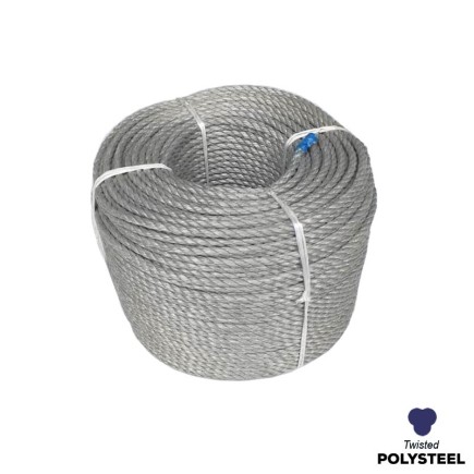 14mm - Polysteel Rope - 3-Strand Construction - Synthetic tensile  | SOLD PER METER