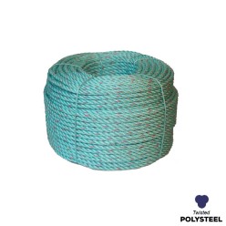8mm - Polysteel Rope - 4-Strand Construction - Synthetic tensile | SOLD PER METER