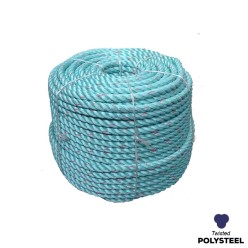 22mm - Polysteel Rope - 4-Strand Construction - Synthetic tensile | SOLD PER METER