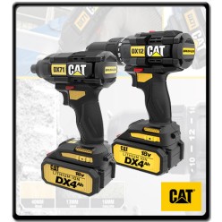 2in1 Combo Kit - Hammer Drill & Impact Driver - 2 X 2.0Ah Batteries with Charger -  18V | CAT