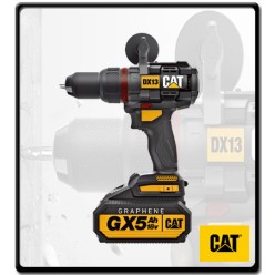 13mm - Hammer Drill with Battery and Charger - 80N.m - 18V | CAT