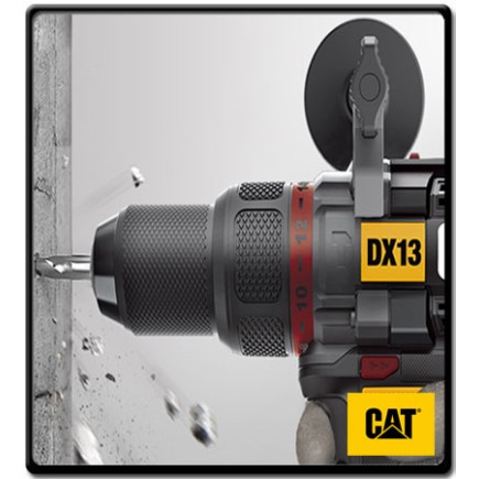 13mm - Hammer Drill with Battery and Charger - 80N.m - 18V | CAT