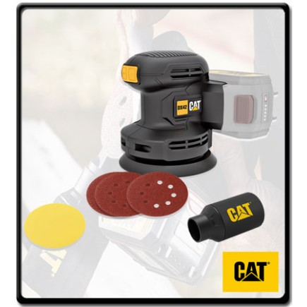 125mm Orbital Rotary Sander / Polisher - Tool Only - 18V | CAT