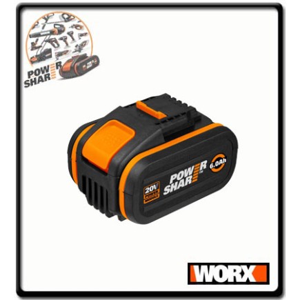 6.0AH - Battery Pack - 20V | Worx