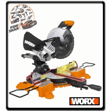 216mm Sliding Mitre Saw - 20V - Tool Only | Worx