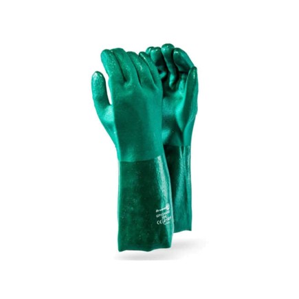 Green PVC Tex/Elbow Glove