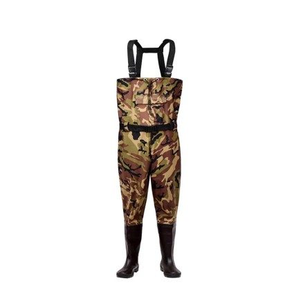 Size 7 - Heavy Duty PVC - Fishing Waders- High Quality | Camo