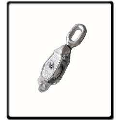 12mm - Galvanized Pulley - Single | Block