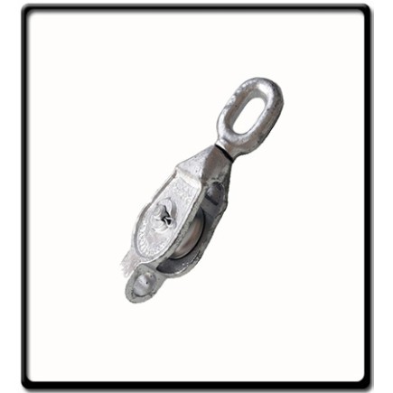 12mm - Galvanized Pulley - Single | Block