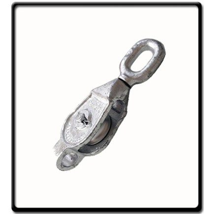 16mm - Galvanized Pulley - Single | Block