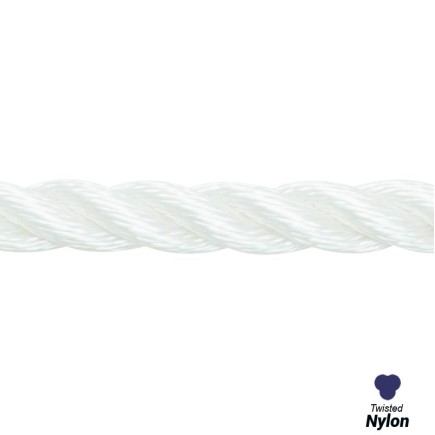 8mm - Nylon Rope - 3-Strand Construction - Dynamic loading |SOLD PER METER