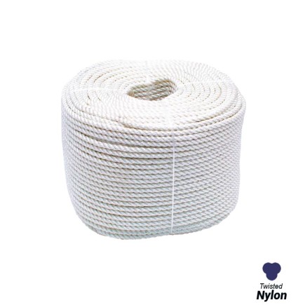 6mm - Nylon Rope - 3-Strand Construction -  Dynamic loading |SOLD PER METER