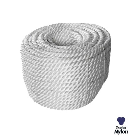 16mm - Nylon Rope - 3-Strand Construction - Dynamic loading |SOLD PER METER