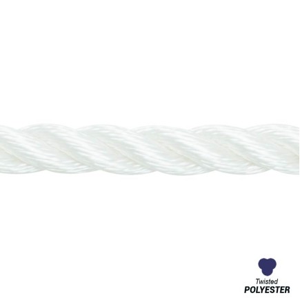 16mm - Polyester Rope - 3-Strand Construction - Sinking Rope | SOLD PER METER
