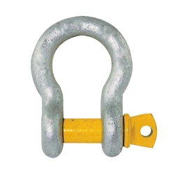 120 Ton - Bow Shackle - Screw Pin Type, Grade S - Yellow Pin | Galvanised