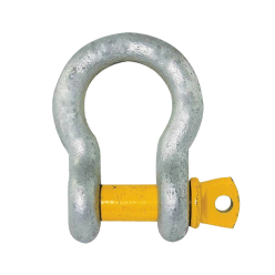 85 Ton - Bow Shackle - Screw Pin Type, Grade S - Yellow Pin | Galvanised