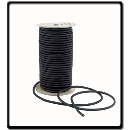  4mm Shockcord - Black | SOLD PER METER
