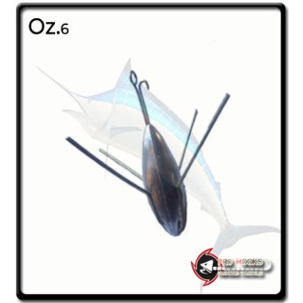 6oz - Slider Wire Sinker - Casting Weight | Leaded