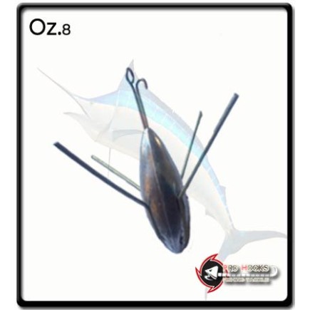 8oz - Slider Wire Sinker - Casting Weight | Leaded