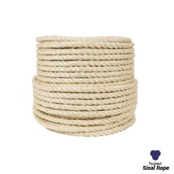 16mm - Sisal Rope - 3  Strand | SOLD PER METER