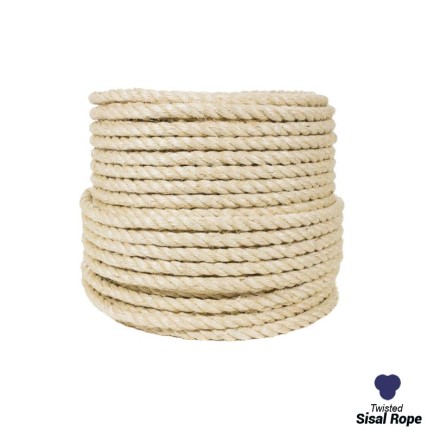 20mm - Sisal Rope - 3  Strand | SOLD PER METER