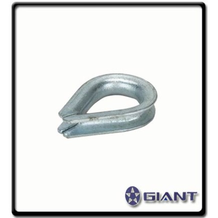 20mm - Heavy Duty Wire Rope Thimble | Galvanized