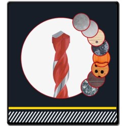 3 Pcs - SDS-Plus Hammer Drill Bit Set | F4 FORTE