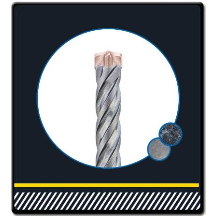 7 Pcs - SDS-Plus Hammer Drill Bit Set | Force X