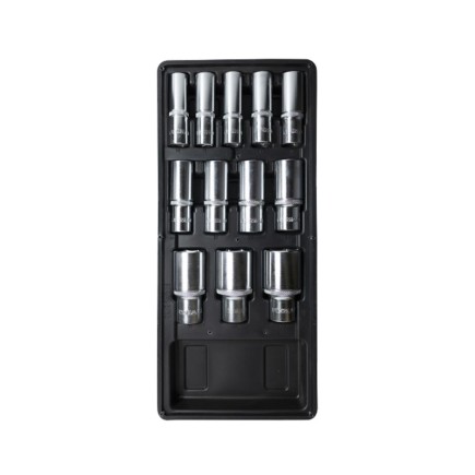 12 Piece ½ inch drive Deep Sockets Tray Set  | Fixman
