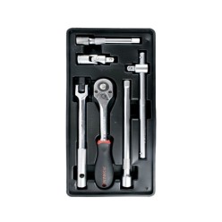 6Pc - 1/2 in. & Accessories Tray Set | Fixman