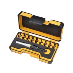 19Pc Industrial Impact Screw Driver Bits Set | Felo Tools 