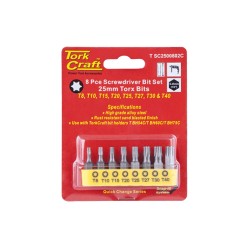 8 Piece Torx Screwdriver Bit Set